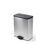 Curver Poubelle à pédale Deco 65 L Argenté