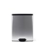 Curver Poubelle à pédale Deco 65 L Argenté