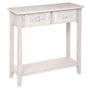Atmosphera - Console Hina - Bois Blanchi - 2 tiroirs
