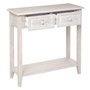 Atmosphera - Console Hina - Bois Blanchi - 2 tiroirs