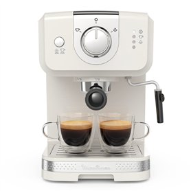 Moulinex Soleil Cafetière expresso à pompe, Réglages manuels, Pression pompe 15 bars, Buse mousseur à lait, Accessoires, Réservo