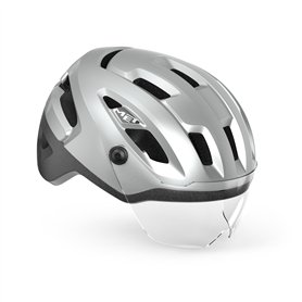 MET Casque Intercity MIPS Refl.Mate Sport, Argenté (Plateado), M