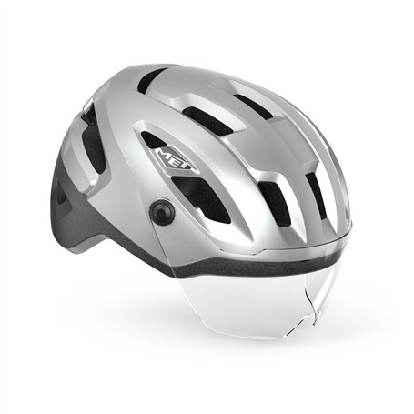 MET Casque Intercity MIPS Refl.Mate Sport, Argenté (Plateado), M