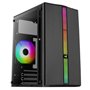 Boîtier Mini Tour Micro ATX Evo Mini RGB avec Panneau Vitré, Noir