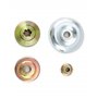 QWORK® 4pcs Kit de Écrous de Rechange en Métal pour Lames de Boîte de Vitesse, Pieces Detachees pour Debroussailleuse et Tondeus