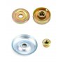 QWORK® 4pcs Kit de Écrous de Rechange en Métal pour Lames de Boîte de Vitesse, Pieces Detachees pour Debroussailleuse et Tondeus