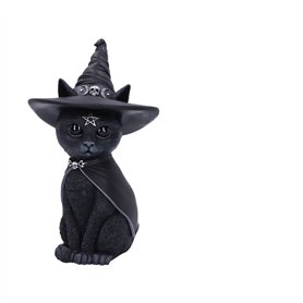 Nemesis Now Cult Cuties Purrah Figurine de Chat sorcière en résine Noir 30 cm