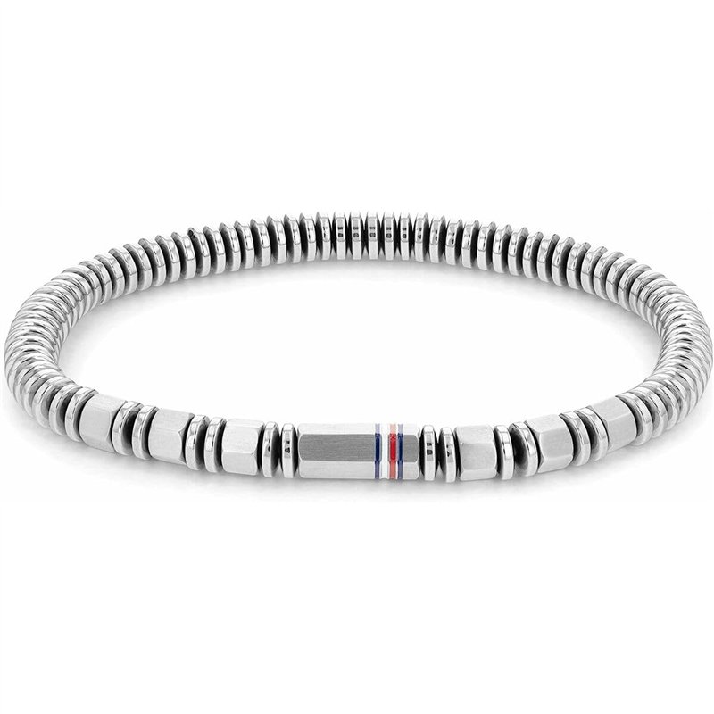 Tommy Hilfiger Jewelry Bracelet en Perles pour Homme en Hématite - 2790381