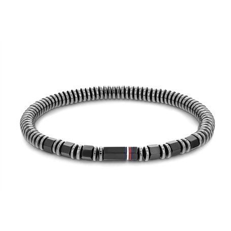 Tommy Hilfiger Jewelry Bracelet en perles pour Homme en Hématite - 2790383