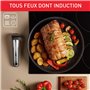 Tefal Ingenio Poêle grill 26 cm, Induction, Revêtement antiadhésif, Fonte d'aluminium, Empilable, Compatible lave-vaisselle, Eco
