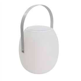 Lampe LED Portable/Enceinte BT 10W Batterie 2000mah Rechargeable IP44, intensité Lumineuse reglable télécommande Inclus