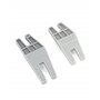 QWORK® 2 Pcs Outil de Pied de Biche pour Machine à Coudre, Aide à Couture Volumineuse en Plastique (2 Tailles)