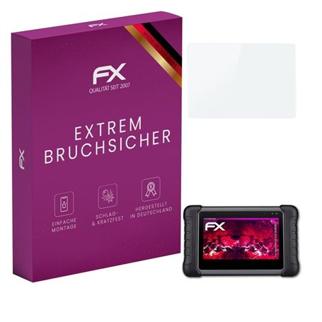 atFoliX Protection Écran Film de verre en plastique compatible avec Autel MaxiCheck MX808TS Verre film protecteur, 9H Hybrid-Gla