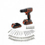 BLACK & DECKER BDCDC18BAFC - Perceuse-visseuse - Batterie Li Ion 2x18 V + 80 acc 139,99 €