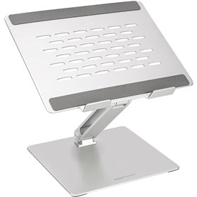 Amazon Basics Support ergonomique réglable pour ordinateur portable jusqu'à 17,3 pouces avec grille d'aération et réglage en con