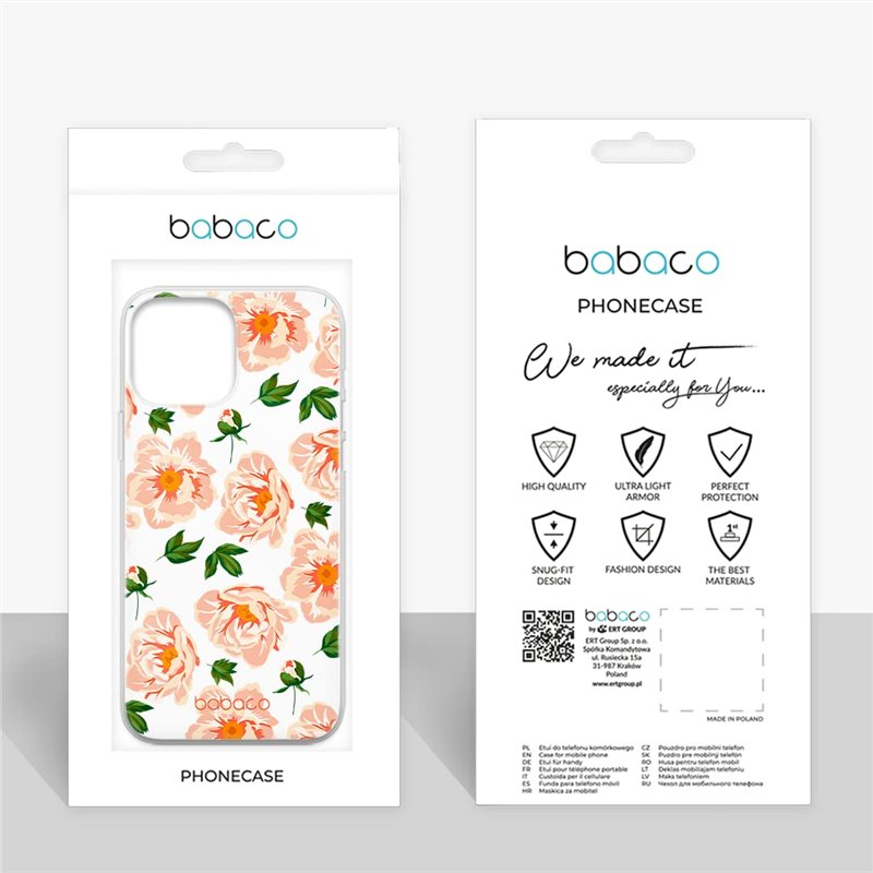 Image secondaire de Babaco ERT Group Coque de téléphone Portable pour Samsung S21 Plus Original et sous Licence Officielle Motif Flowers 014 Parfait