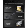 Silkland Adaptateur Mini DP 1.4 Vers DP 8K@60Hz 4K@144Hz, Thunderbolt 2 Nylon Avec HDR HBR3 G-Sync FreeSync, Mini DisplayPort Ve