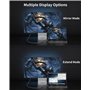 Silkland Adaptateur Mini DP 1.4 Vers DP 8K@60Hz 4K@144Hz, Thunderbolt 2 Nylon Avec HDR HBR3 G-Sync FreeSync, Mini DisplayPort Ve