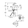 GROHE WT Eurosmart C Mitigeur monocommande avec système Push Open-Abl