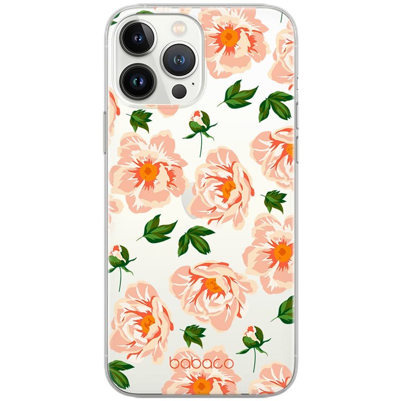 Babaco ERT Group Coque de téléphone Portable pour Apple Iphone 13 Pro Original et sous Licence Officielle Motif Flowers 014 Parf