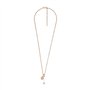 Fossil - Collier de Perles Blanches Val Classic Teardrop pour Femme, Jf04153791