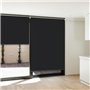 IDMarket - Lot de 3 Stores enrouleurs L.124 x H. 225 CM pour pergola Noir