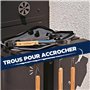 Praknu Ensemble d'ustensiles de Barbecue Essentiels en Acier INOX et Bois - 4 pièces - Résistant à la Chaleur et antirouille - a