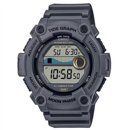 Casio Mixte Analogique-Numérique Quartz Montre avec Bracelet en Acier Inoxydable