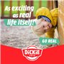 Dickie Toys - Tracteur Jouet Fendt Monster Truck (9cm), Tracteur Enfant avec Moteur à Friction, Quatre Roues motrices et pneus X