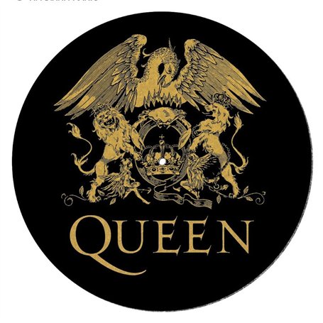 Pyramid International Queen Tapis pour Tourne-Disque pour mixage, grattage DJ et écoute à Domicile (Design Logo) – Produit Offic