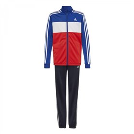 adidas B Tiberio TS Survêtement, Bleu/Blanc/Blanc, 10 años Garçon