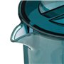 5five - pichet avec couvercle square bleu pétrole