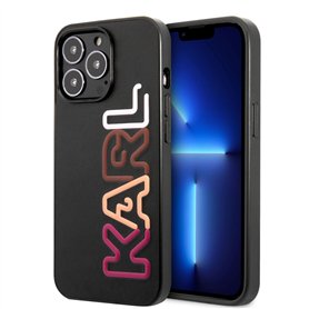 Karl Lagerfeld KLHCP13LPCOBK Coque rigide pour iPhone 13 Pro / 13 6,1" Noir/noir