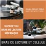 Lenco L-3810 Platine Vinyle à entraînement Direct - Platine Vinyle DJ - 33/45 Tours/Minute - contrôle de Pas - système de Lectur