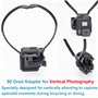 FLYAMAPIRIT Adaptateur vertical à 90 degrés pour caméra d'action GoPro Hero et autres caméras de sport