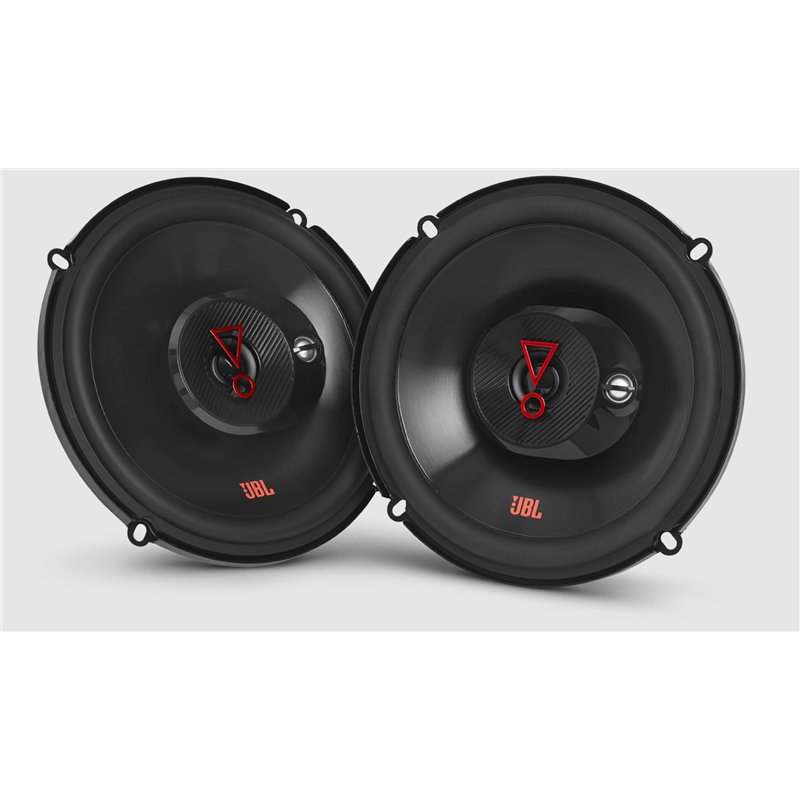 JBL Stage3 637F Ensemble de Haut Parleur Voiture 16,5cm - Enceinte Harman Kardon de 225 Watts à 3 Voies - 2 Pièces Baffle Grand