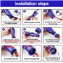 4 Bandes en Peluche Uniquement pour Les Bandes de Brosse à Rouleau à entraînement Direct Dyson Original V8 V10 avec Tournevis