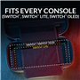 Steelplay - Etui Rigide Compatible Switch/Switch Lite et OLED - Housse de Transport avec Poignée, Poche Zippée pour Accessoires 