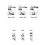 QWORK® 6 Pièces Pied de biche Machine a Coudre, 3 Pieds à Ourlet rouléétroit (3/4/6 mm), 3 Pieds presseurs à Ourlet roulé Large 