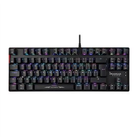 Konix Drakkar Clavier Gaming Filaire mécanique Alfheim TKL AZERTY - Format TKL sans pavé numérique - Rétroéclairage RVB