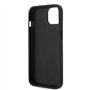 Guess CG Mobile Phone Case - Coque de téléphone pour iPhone 14 Plus en Gris 4G avec Grand Logo en métal Anti-Rayures - Coque Rig