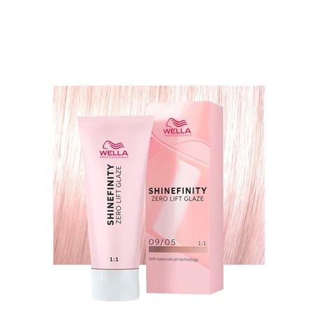 Wella Shinefinity Silk Blush 09/05 Blond Très Clair Naturel Acajou 60ml - coloration demi-permanent
