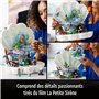 LEGO 43225 Disney Le Coquillage Royal de La Petite Sirène, Maquette à Construire, Modèle Réduit avec Figurines, pour Femmes et H