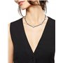Breil B Rocks TJ3287 Collier en acier inoxydable orné de pierres d'hématite Longueur min. 39 cm Longueur max 45 cm, 45 cm, Acier