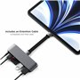 SATECHI Adaptateur SD USB-C Mobile Pro avec Chargeur USB-C, HDMI 4K, USB 3.0, Lecteurs de Cartes Micro/SD et Prise Jack 3,5mm - 