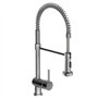 SCHÜTTE BOSTON 78580 Mitigeur de cuisine monocommande avec douchette extensible, ressort en spirale, mitigeur d'évier pour évier