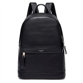 David Jones - Sac à Dos Homme Simili Cuir PU - Sac Ordinateur Portable 13 Pouces PC Travail Cours Scolaire Multifonction Bureau 