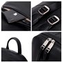 David Jones - Sac à Dos Homme Simili Cuir PU - Sac Ordinateur Portable 13 Pouces PC Travail Cours Scolaire Multifonction Bureau 