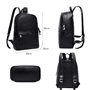 David Jones - Sac à Dos Homme Simili Cuir PU - Sac Ordinateur Portable 13 Pouces PC Travail Cours Scolaire Multifonction Bureau 