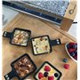 LITTLE BALANCE 8619 Raclette 4 Meuuh…!, Raclette, Pierre à cuire, Pierre naturelle Granit, 2 fonctions en 1 seul appareil, 4 per
